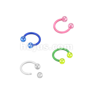 24 Pc Assorted Pack of Bioflex Horseshoes With Glow In The Dark Acrylic Balls