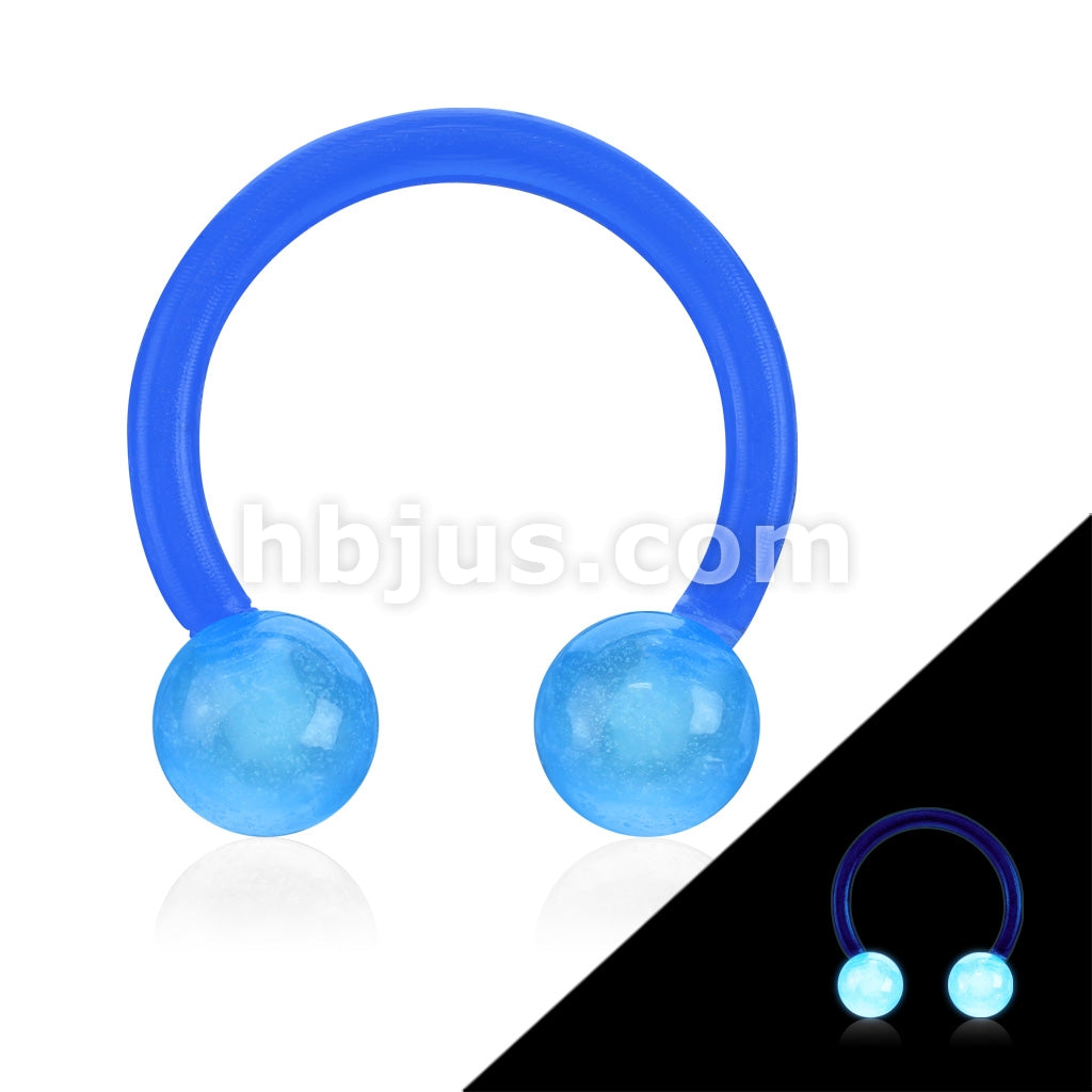 Acrylic Flexible Shaft Horseshoe/Circular With Glow in the Dark Balls - Image 2