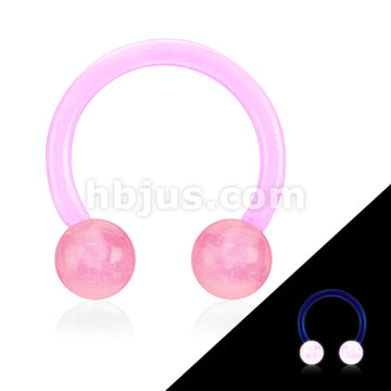 Acrylic Flexible Shaft Horseshoe/Circular With Glow in the Dark Balls - Image 4