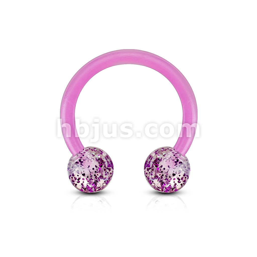 Bioflex Ultra Glitter Acrylic Balls Flexible Horseshoe/Circular - Image 2