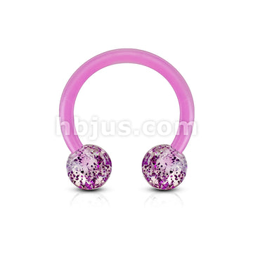 Bioflex Ultra Glitter Acrylic Balls Flexible Horseshoe/Circular - Image 2