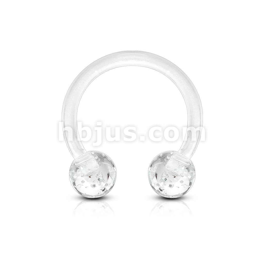 Bioflex Ultra Glitter Acrylic Balls Flexible Horseshoe/Circular - Image 4