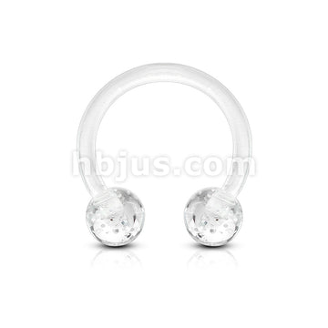 Bioflex Ultra Glitter Acrylic Balls Flexible Horseshoe/Circular - Image 4
