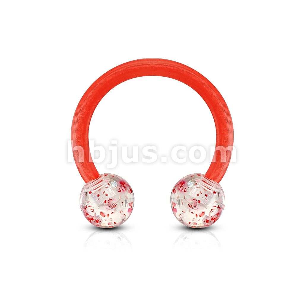 Bioflex Ultra Glitter Acrylic Balls Flexible Horseshoe/Circular - Image 7