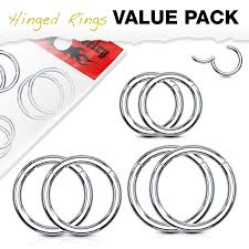 High Quality Precision 316L Surgical Steel Hinged Segment Rings