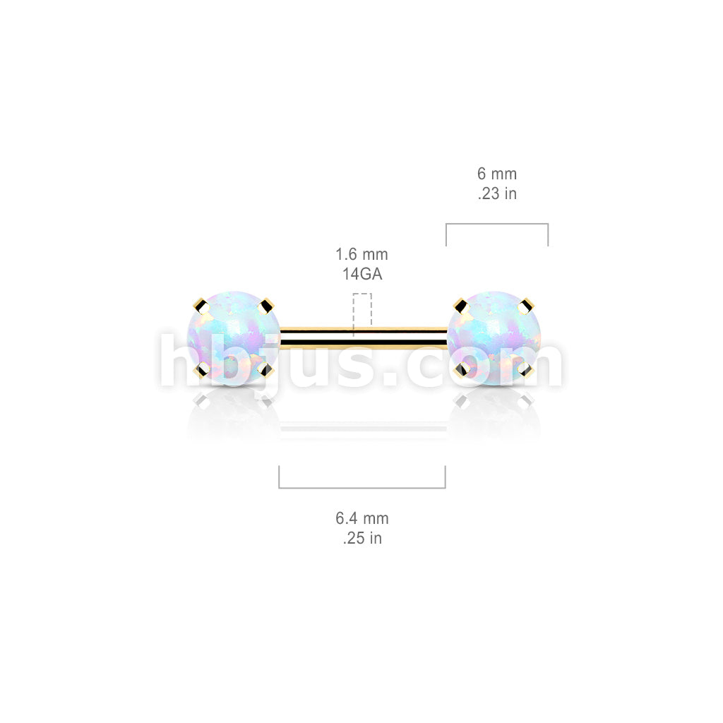 316L Surgical Steel Threadless Push in Nipple Barbells with Prong Set... - Image 9