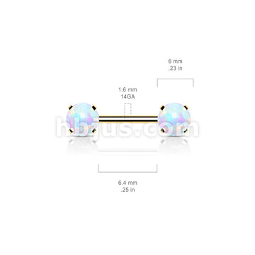 316L Surgical Steel Threadless Push in Nipple Barbells with Prong Set... - Image 9