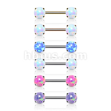 316L Surgical Steel Threadless Push in Nipple Barbells with Prong Set... - Image 10