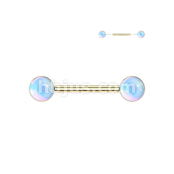 316L Surgical Steel 316L Threadless Push In Nipple Barbell With Round... - Image 7