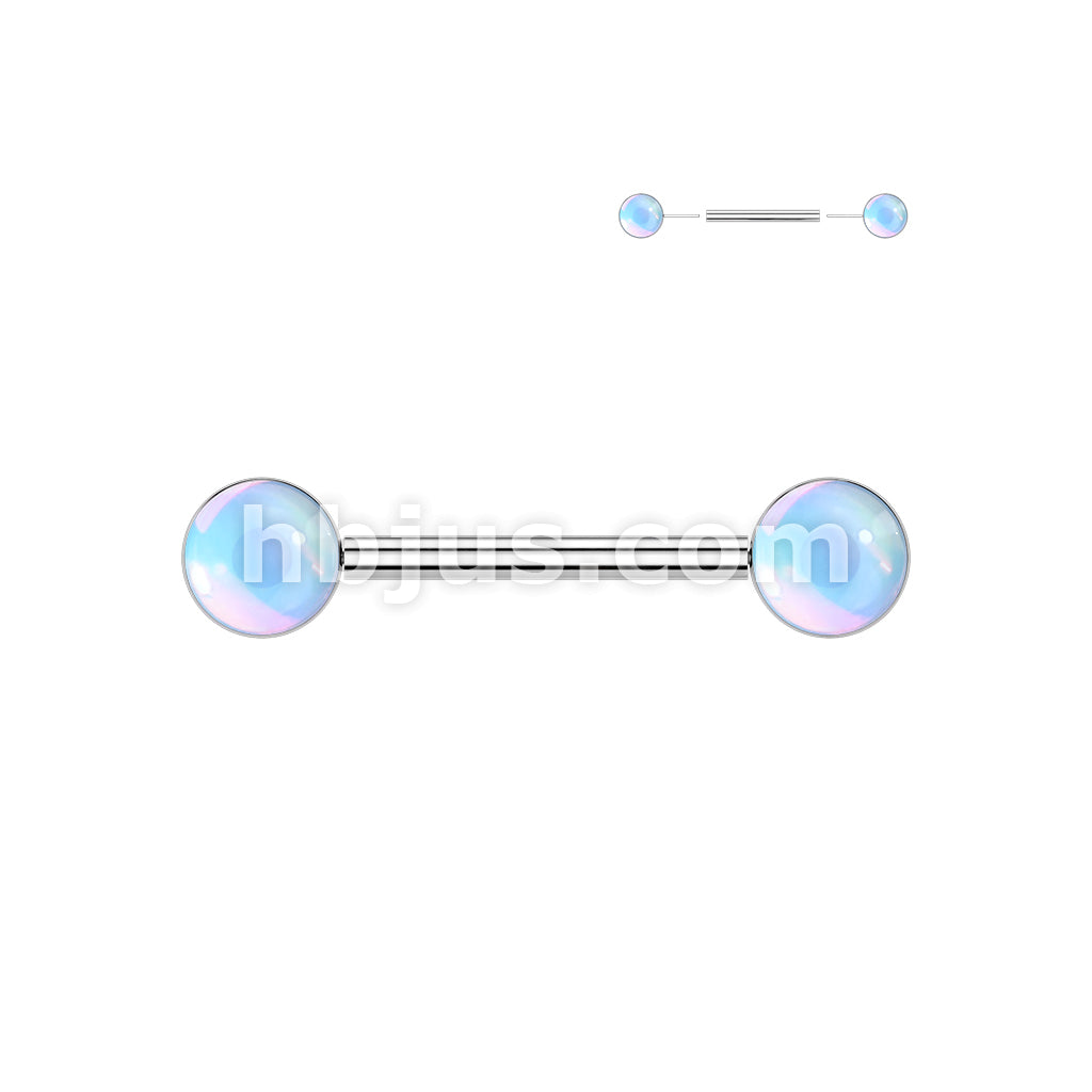 316L Surgical Steel 316L Threadless Push In Nipple Barbell With Round... - Image 6