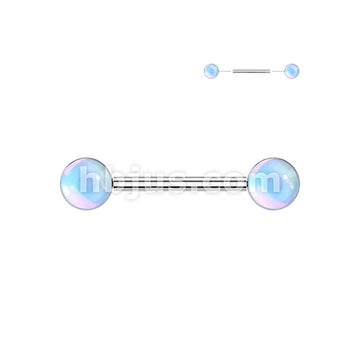 316L Surgical Steel 316L Threadless Push In Nipple Barbell With Round... - Image 6