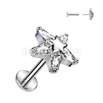 316L Surgical Steel 316L Surgical Steel Threadless Push In Flat Back... - Image 2