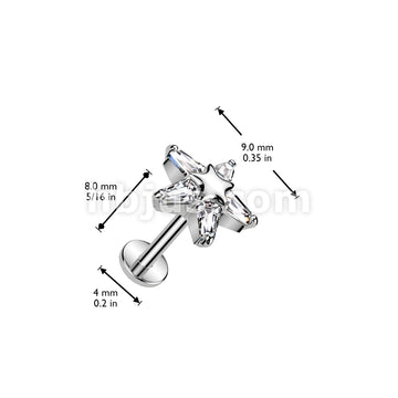 316L Surgical Steel 316L Surgical Steel Threadless Push In Flat Back... - Image 4
