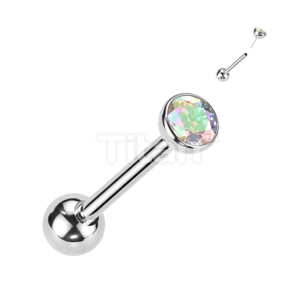 ASTM F136 Titanium Implant Grade Titanium Threadless Push in Barbell... - Image 2