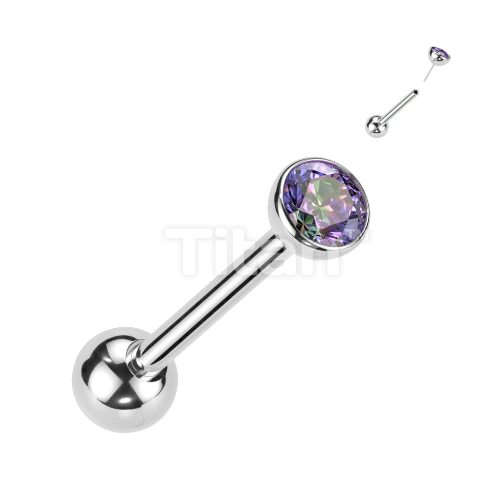 ASTM F136 Titanium Implant Grade Titanium Threadless Push in Barbell... - Image 6