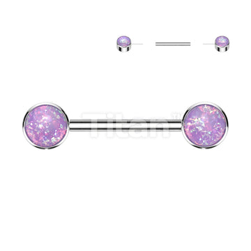 Implant Grade Titanium Threadless Push in Nipple Barbell With Forward... - Image 5