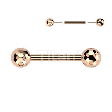 Implant Grade Titanium Threadless Push In Barbell With Multi-Faceted Balls - Image 4