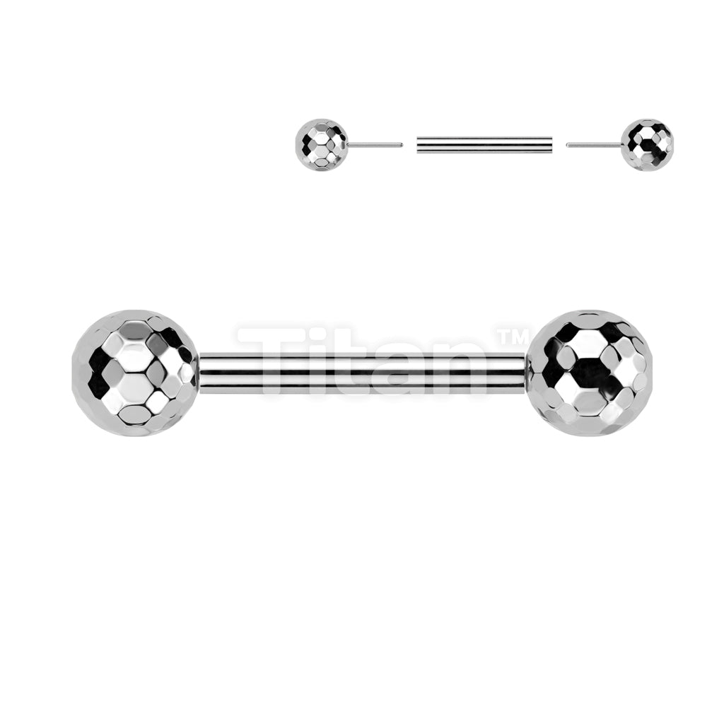 Implant Grade Titanium Threadless Push In Barbell With Multi-Faceted Balls - Image 5