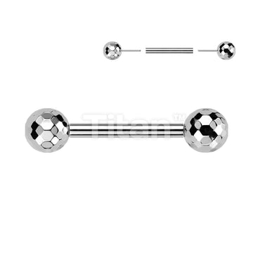 Implant Grade Titanium Threadless Push In Barbell With Multi-Faceted Balls - Image 5