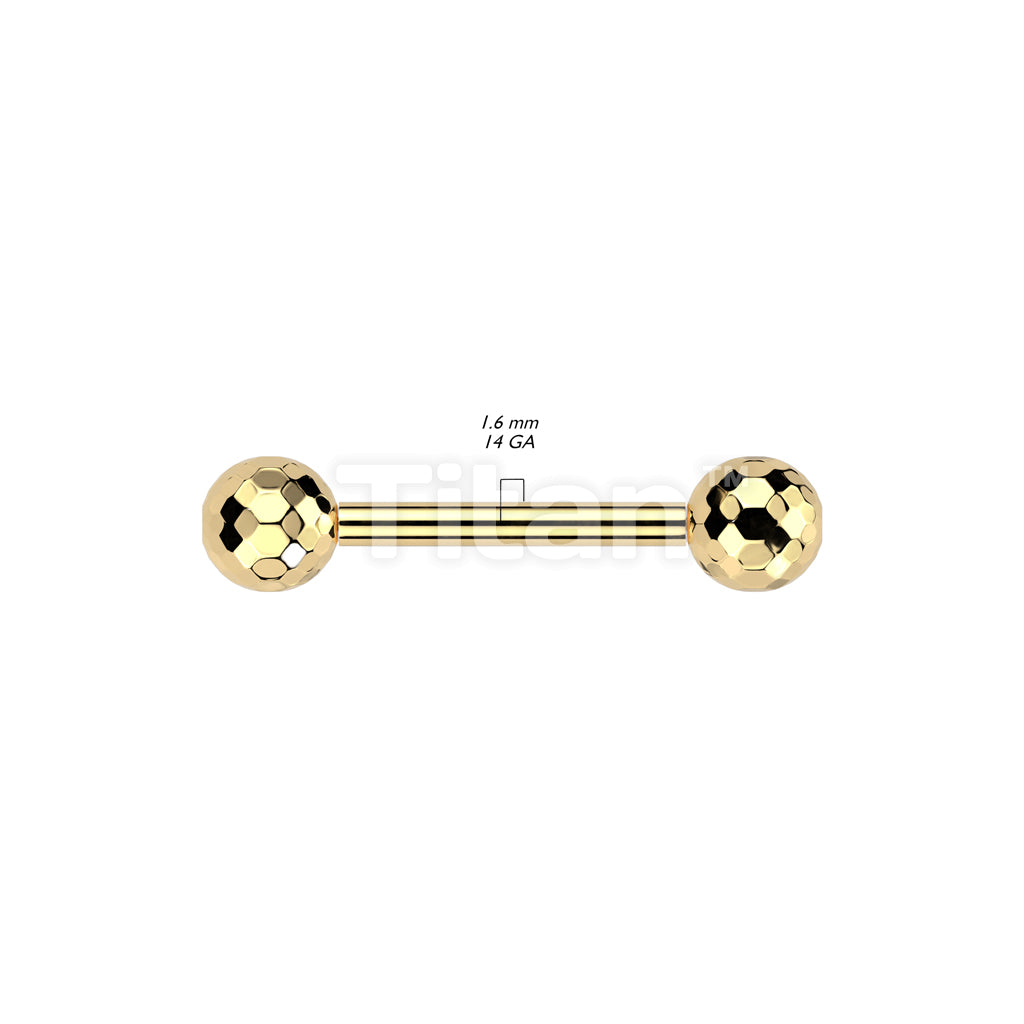 Implant Grade Titanium Threadless Push In Barbell With Multi-Faceted Balls - Image 6