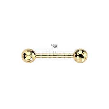 Implant Grade Titanium Threadless Push In Barbell With Multi-Faceted Balls - Image 6