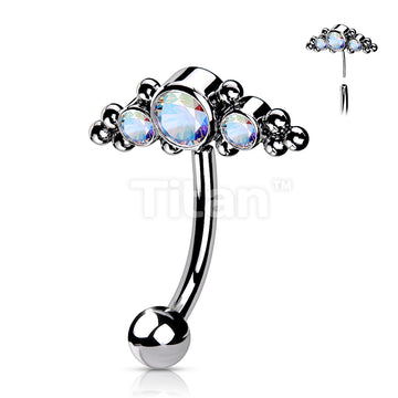 ASTM F136 Titanium Implant Grade Titanium Threadless Push In Eyebrow... - Image 3