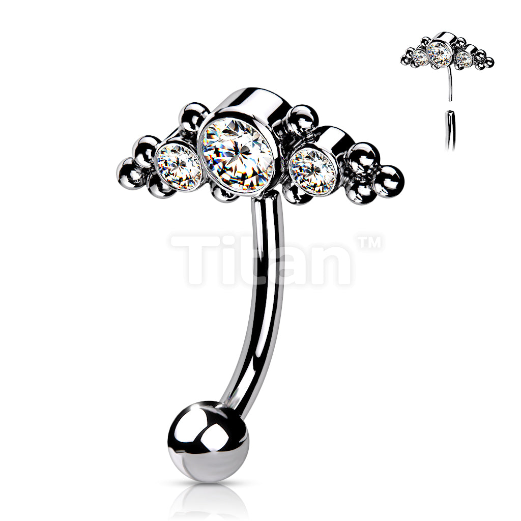 ASTM F136 Titanium Implant Grade Titanium Threadless Push In Eyebrow... - Image 4