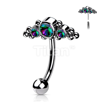 ASTM F136 Titanium Implant Grade Titanium Threadless Push In Eyebrow... - Image 6