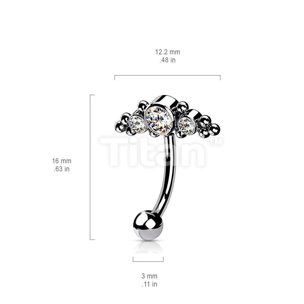 ASTM F136 Titanium Implant Grade Titanium Threadless Push In Eyebrow... - Image 7