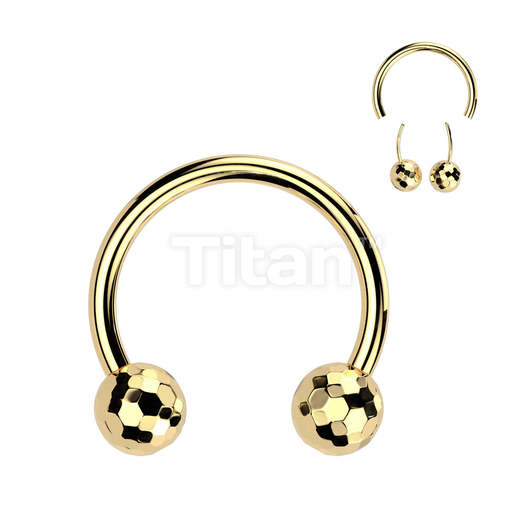 Implant Grade Titanium Threadless Push In Horseshoe With Multi-Faceted Balls - Image 2