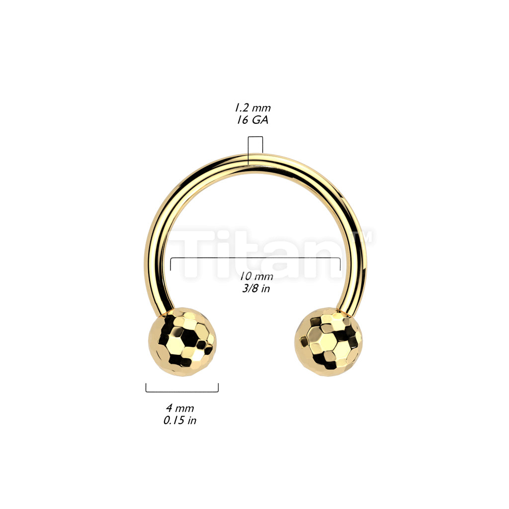 Implant Grade Titanium Threadless Push In Horseshoe With Multi-Faceted Balls - Image 6