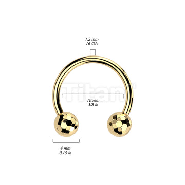 Implant Grade Titanium Threadless Push In Horseshoe With Multi-Faceted Balls - Image 6