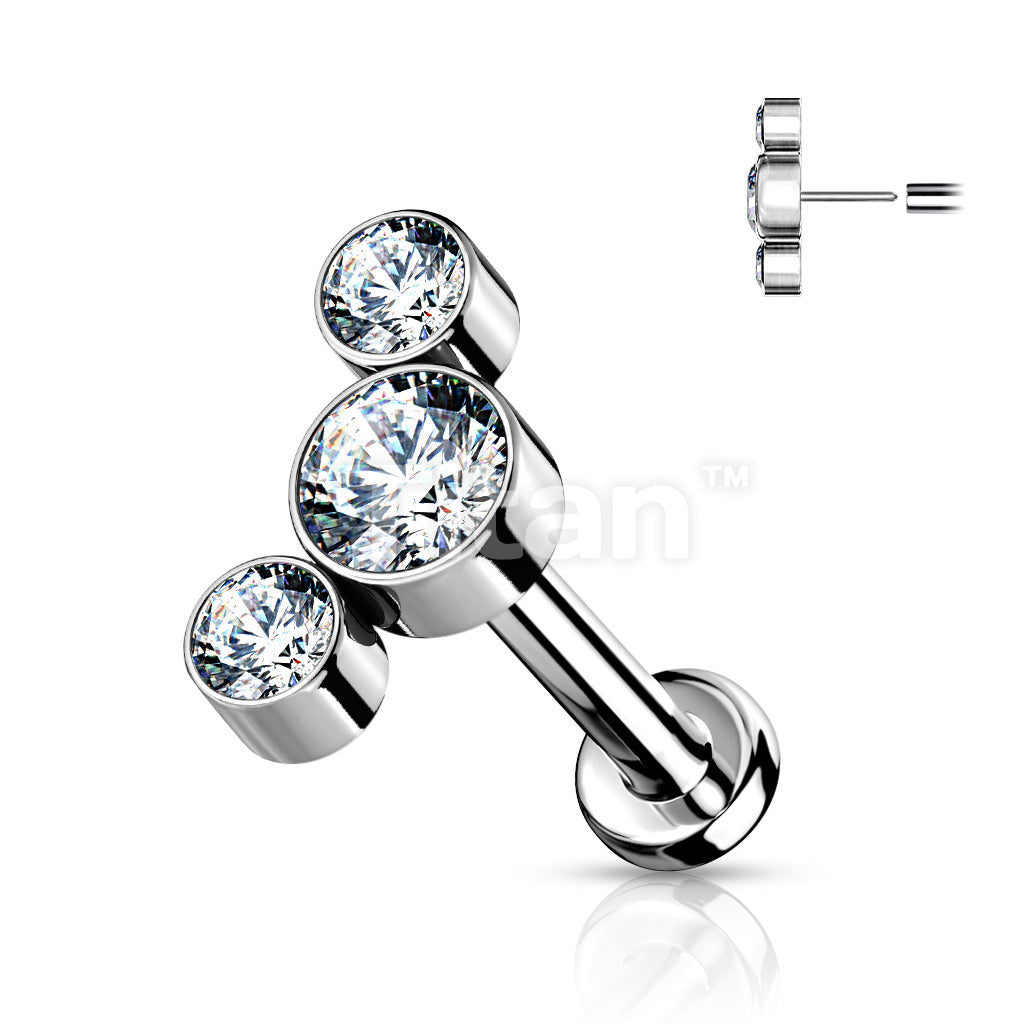 ASTM F136 Titanium Implant Grade Titanium Threadless Push in Labret... - Image 4