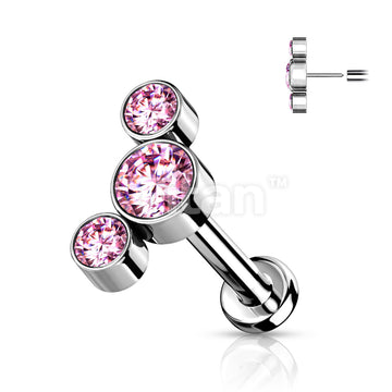 ASTM F136 Titanium Implant Grade Titanium Threadless Push in Labret... - Image 5