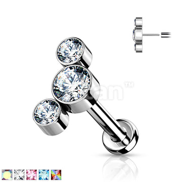 ASTM F136 Titanium Implant Grade Titanium Threadless Push in Labret... - Image 2
