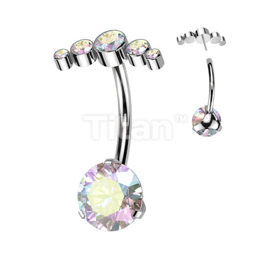 Implant Grade Titanium Threadless Push In Prong Set Bottom With 5 Bezel... - Image 2