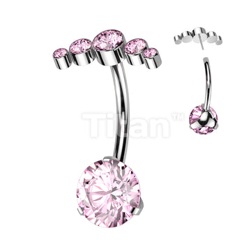 Implant Grade Titanium Threadless Push In Prong Set Bottom With 5 Bezel... - Image 4