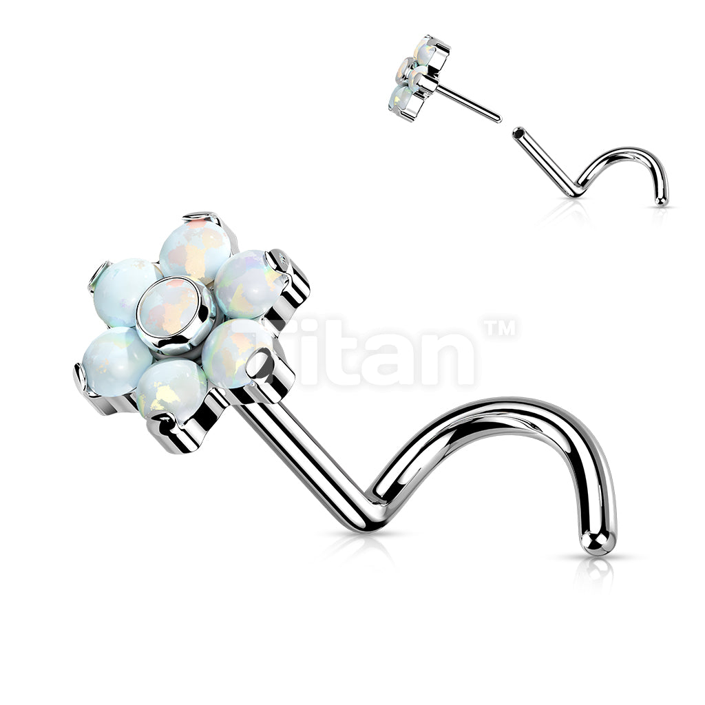 Implant Grade Titanium Threadless Push in Nose Screw With Bezel Set... - Image 4