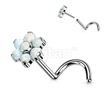 Implant Grade Titanium Threadless Push in Nose Screw With Bezel Set... - Image 4