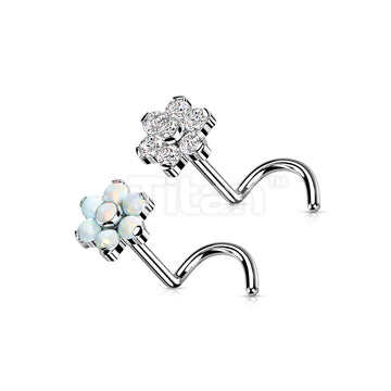 Implant Grade Titanium Threadless Push in Nose Screw With Bezel Set... - Image 6