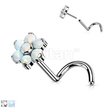 Implant Grade Titanium Threadless Push in Nose Screw With Bezel Set... - Image 2