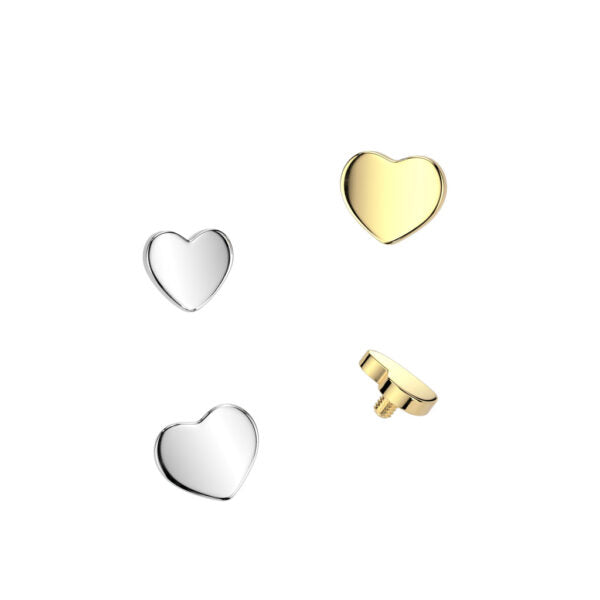 Implant Grade Titanium Internally Threaded Flat Heart Top