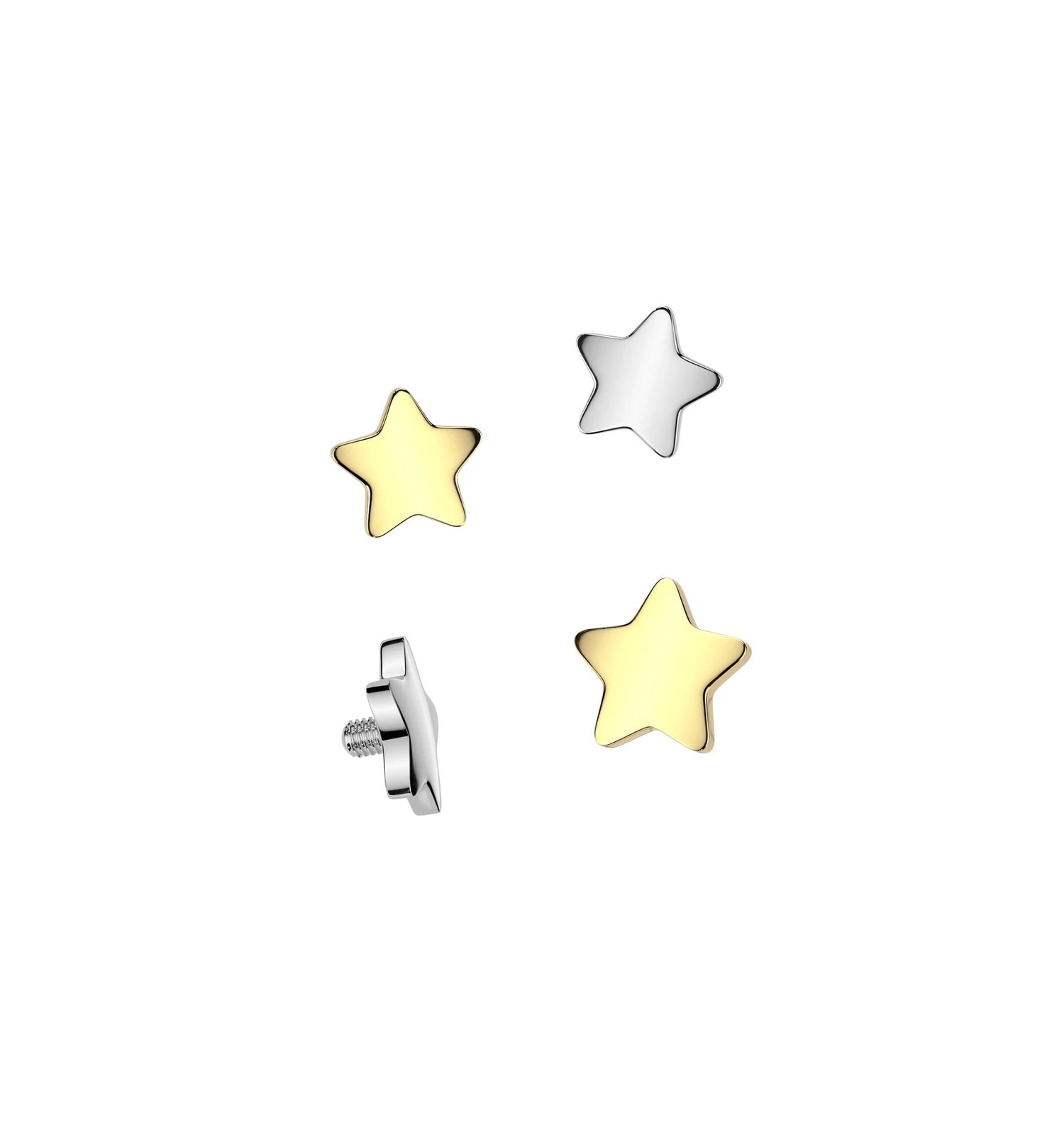 Implant Grade Titanium Internally Threaded Flat Star Top