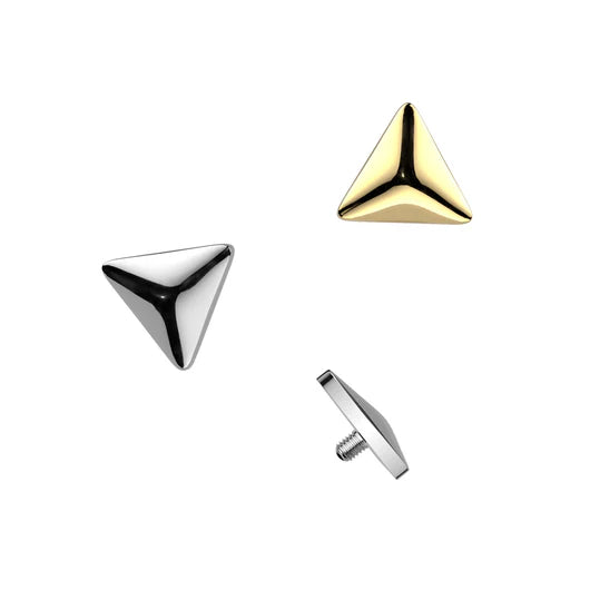 Implant Grade Titanium Internally Threaded Rounded Triangle Top
