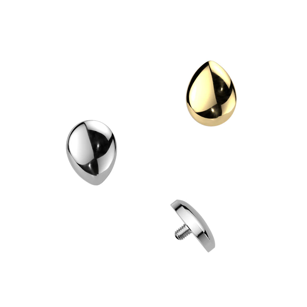 Implant Grade Titanium Internally Threaded Teardrop Top