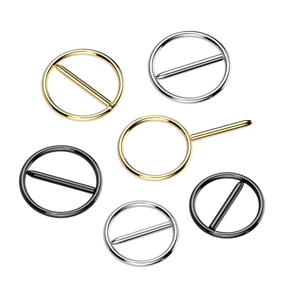 Implant Grade Titanium Nipple Hoop Swinging Clicker