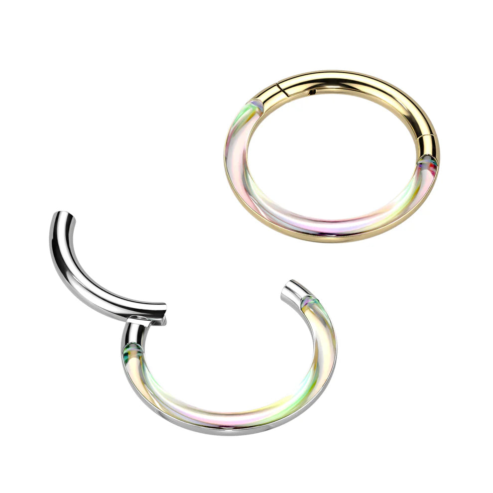 Implant Grade Titanium Photochromic Hinged Segment Hoop Ring