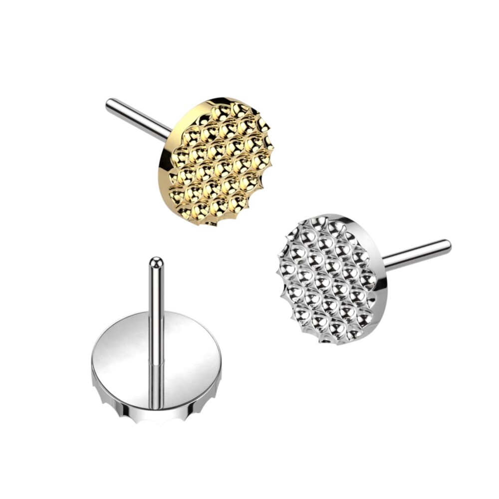 Implant Grade Titanium Threadless Push In Diamond Shape Cut Round Top