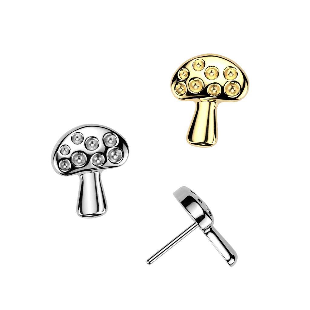 Implant Grade Titanium Threadless Push In Mushroom Top