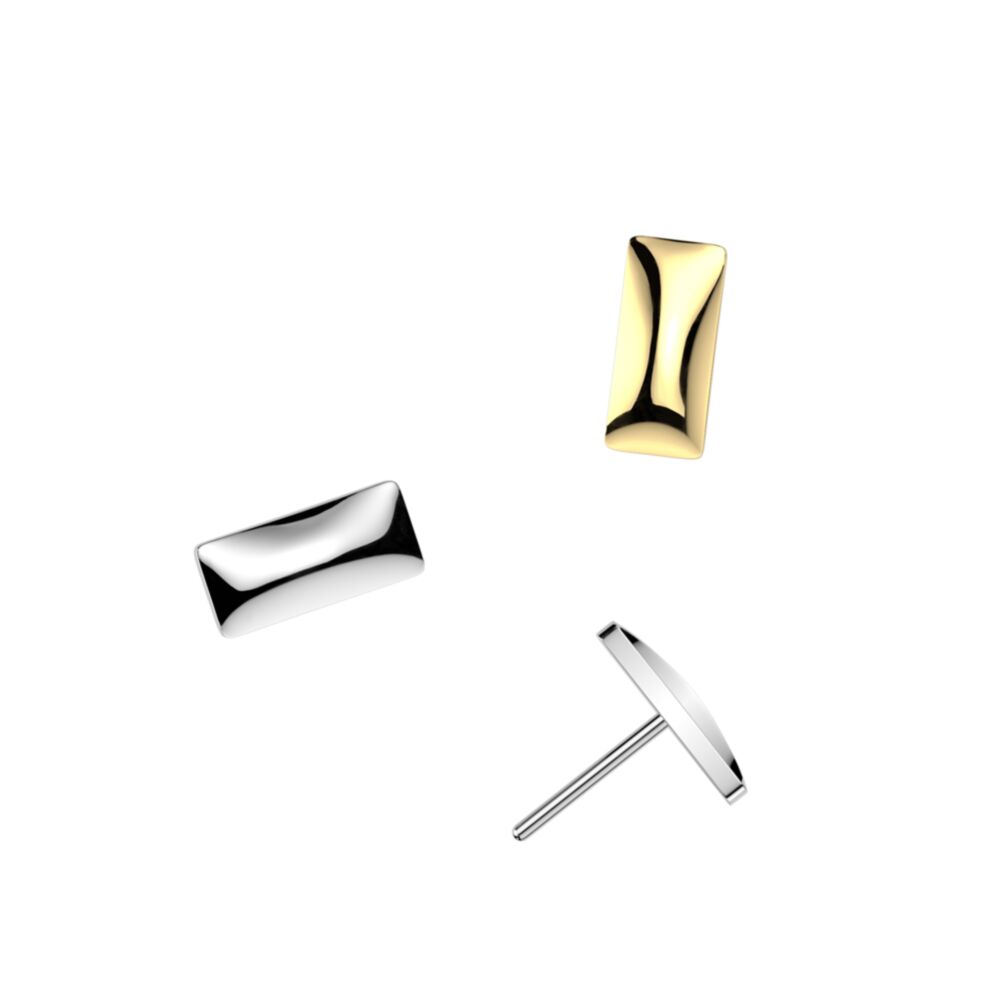 Implant Grade Titanium Threadless Push In Rounded Rectangle Top